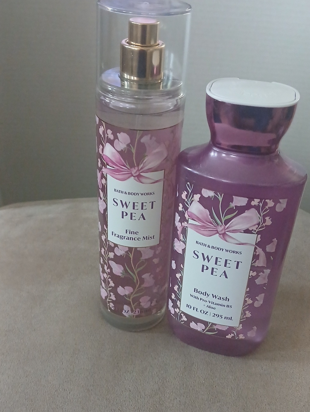 Bath & Body Works Sweet Pea Body Wash & Fine Fragrance Mist - Pink